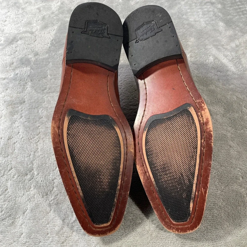 Florsheim Oxfords Dress Shoes Mens 9 Cap Toe Leather Brown Lace Up Office Casual